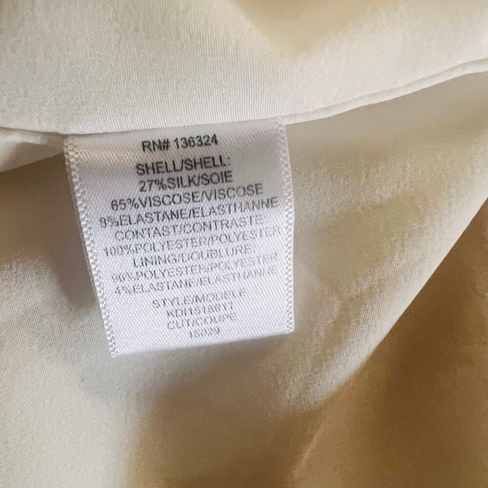 Halston Heritage Silk Blend One Shoulder Dress Size 2 - Picture 9 of 10